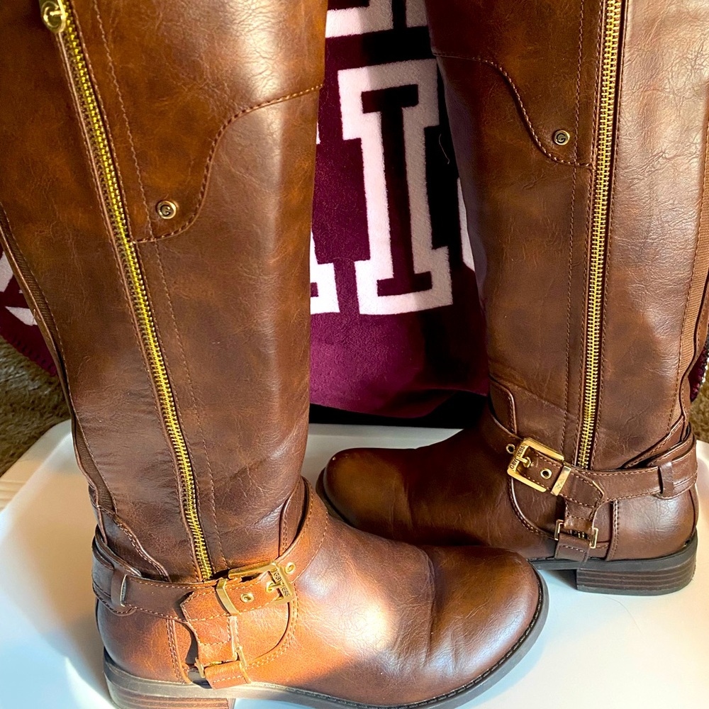G by Guess Tall Brown Riding Boots